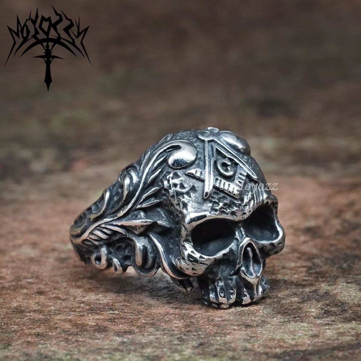 Viking skull deals ring