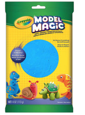LOT of 2 CRAYOLA MODEL MAGIC MODELING CLAY, REUSABLE, BLUE, 4-oz. EACH