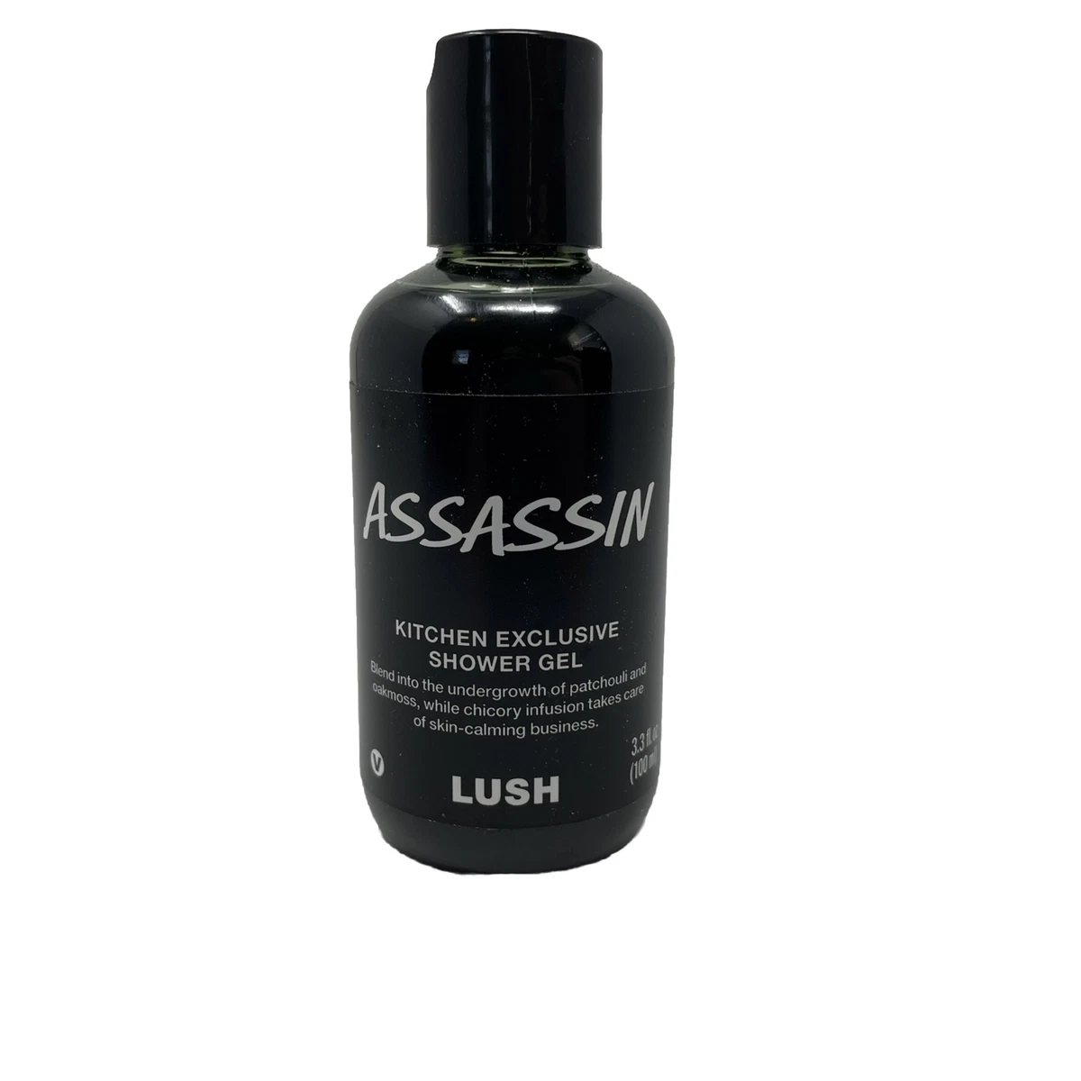Lush Cosmetics Kitchen Exclusive Assassin Shower Gel Patchouli Vegan 3.3 Oz
