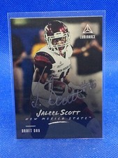 2018 Panini Luminance Draft Day Signatures Silver Jaleel Scott Rookie Auto RC