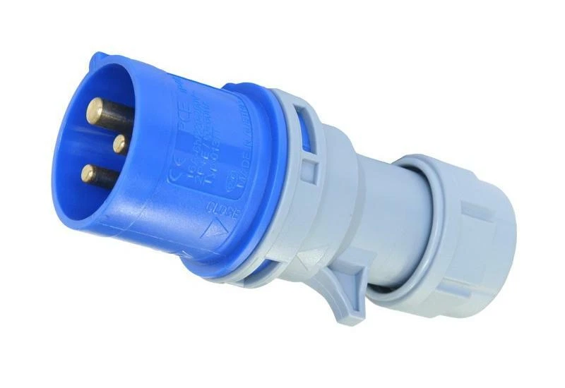 16 Amp Plug Ceeform Male 16 A IP44 230v 240v Blue Trailing 16 Amp Hook up 240 V - Image 4 of 4