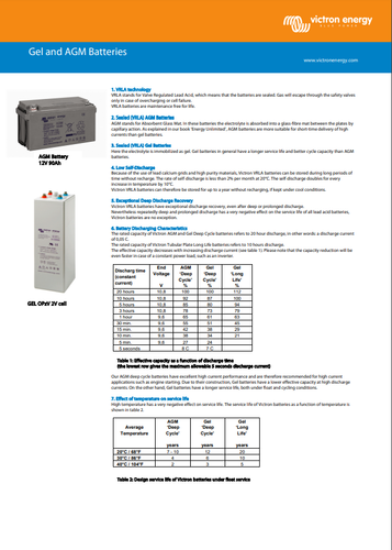 12v Victron Energy 220ah Agm Battery – Bat412201084