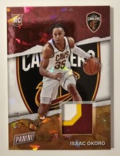 2021 Panini Father’s Day Isaac Okoro Cavaliers Rookie Patch #02/10 GOLD 3 COLOR