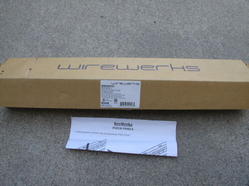 Wirewerks CAT6 Rack Mount Patch Panel 1U 24 Port 8 Wire WW-000032 CAT 6 - 第 2/10 張圖片
