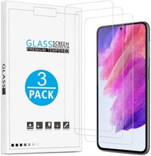 3 Pack Premium Tempered Glass Screen Protector For Samsung Galaxy S21FE S20 FE
