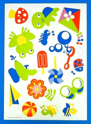 Summer Fun Animals & Toys Sticker Sheet