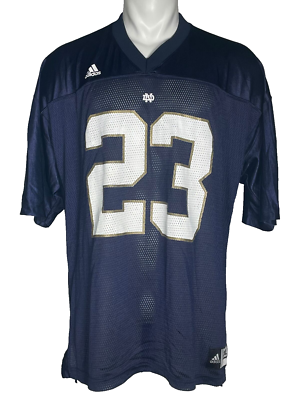 VTG Notre Dame Fighting Irish #23 Adidas Blue Football Jersey