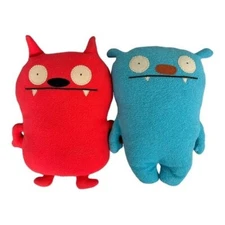 Ugly Dolls blue and red plush
