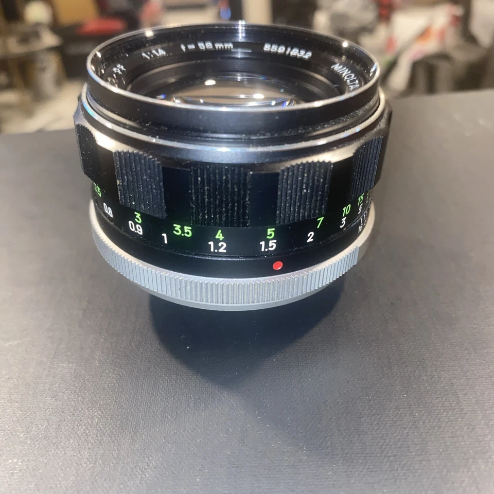 Minolta 58mm f/1.4 MC Rokkor-PF MD Mount Lens Manual - Image 2 of 4