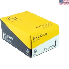 Durable 20-Inch Butyl Rubber Bicycle Tube with Schrader Valve - Easy Install