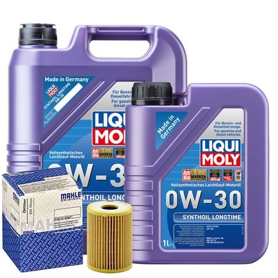 Motoröl 0W30 LIQUI MOLY Synthoil Longtime 6L+MAHLE Ölfilter