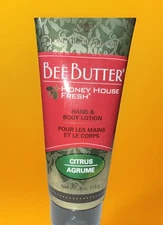 Honey House Bee Butter Body And Hand Butter 4 Oz. Tube - Citrus-New