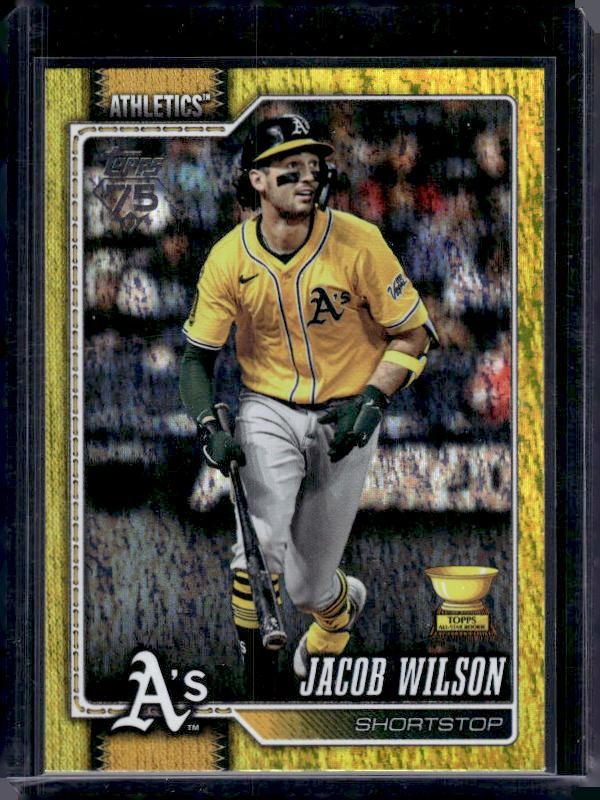 2026 Topps #240 Jacob Wilson Yellow Holo Foil #/399