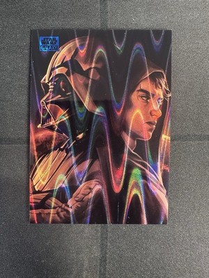 2025 Topps Chrome Star Wars Galaxy #1 What Remains Blue Ray Wave