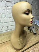 Mannequin Head Hair Eye Lashes Training Head Cosmetology Mannequin