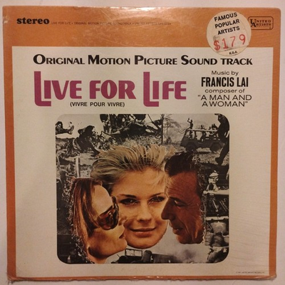 #ad Live For Life Soundtrack 1967 Vinyl Record Sealed $9.99