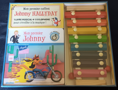 Johnny Hallyday - Mon 1er coffret Johnny - Xylophone, livre musical - - 第 1/5 張圖片