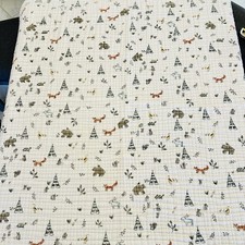 Little Unicorn Cotton Muslin Baby Quilt Forest Friends 42  x 40  Blanket Read