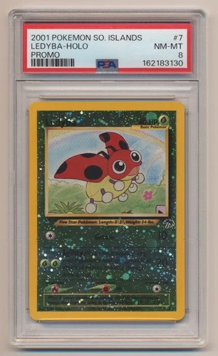 PSA 8 Pokemon Southern Islands Reverse Holo Promo Ledyba 7/18 NM/MINT Condition!