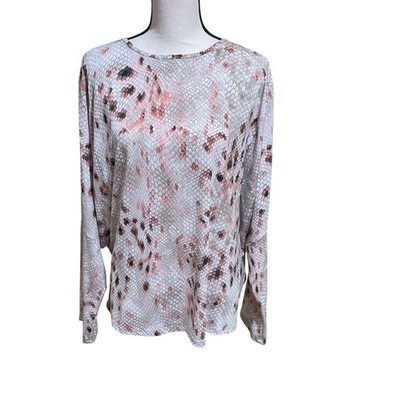 Clara sun woo tan knot front blouse snake skin animal print