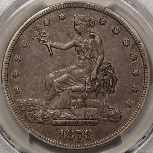 1878-S Trade Dollar PCGS XF-45 - Freshly Graded and Super Nice!