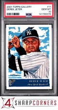 2001 TOPPS GALLERY #11 DEREK JETER YANKEES HOF PSA 10