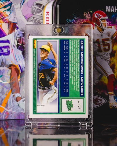 2025 Panini Donruss Optic #128 Jacob Misiorowski Black Disco Prizm SP Rookie - Picture 2 of 2