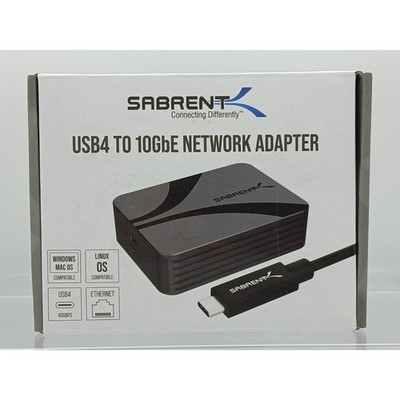 Sabrent USB4 to 10GbE Network Adapter NT-P10G Thunderbolt 3 4 Compatible 10Gbps