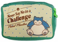 Pokemon Snorlax Logo Collection Pouch 6in Amusement Prize Coin Bag