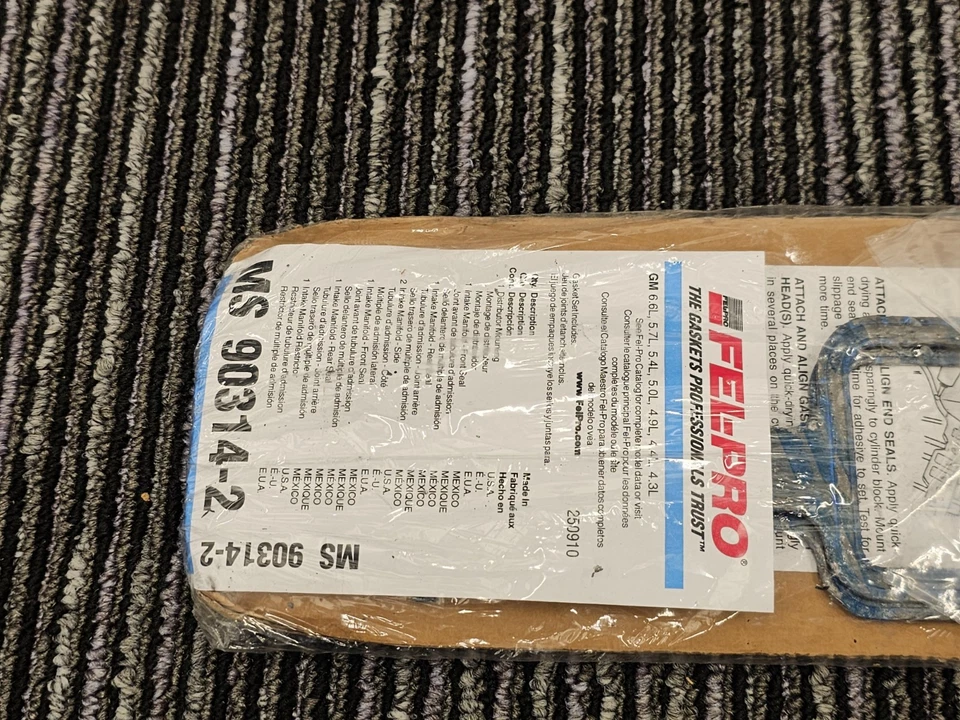 Fel-Pro MS 90314-2 Intake Manifold Gasket Fits 1969-1978 Chevrolet C50 - Image 2 of 4