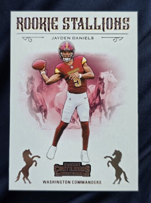 2024 Panini Contenders Football Jayden Daniels Rookie Stallions
