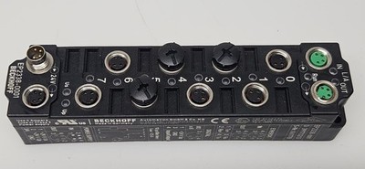 Beckhoff EP2338-0001 EtherCAT Box 8 Channel Digital Combo 24V DC 10μs 0.5A, M8