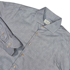 Stenstroms Shirt Men 17 43 Fitted Body Twofold Cotton Plaid Classic Heritage
