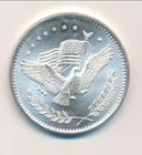 FLAG & EAGLE SILVER TRADE UNIT .999 SILVER 1 ONE TROY OUNCE SILVER ROUND