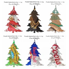 Pine Tree Christmas Ornament Handmade With A Recycled Aluminum Can You Choose