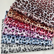58'' Wide Silky Charmeuse Africa Leopard Print Satin Fabric For Scarves Linings
