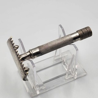 ANTIQUE 1911 GILLETTE SILVER SINGLE RING SAFETY RAZOR C 3203 PAT. NOV 15 04