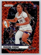 2024 Panini Prizm WNBA #65 Charisma Osborne Orange Velocity Rookie Basketball