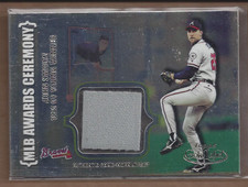 2002 Topps Gold Label MLB Awards Ceremony Titanium #JS John Smoltz CY Jersey BB