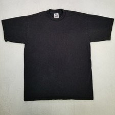 Pro Club Heavy Weight Basic Black T-Shirt Men's Size XL-Tall Plain Short Sleeve