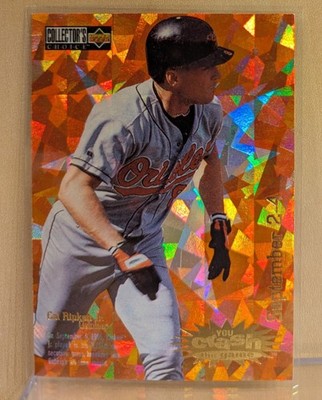 1996 Upper Deck Choice CRASH THE GAME GOLD Cal Ripken SEPT 2-4 RARE PARALLEL 