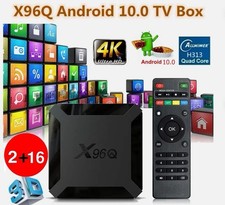 Android 10.0 TV Box X96Q Quad Core HD 4K Media Stream Player Mini PC 2.4G WiFi