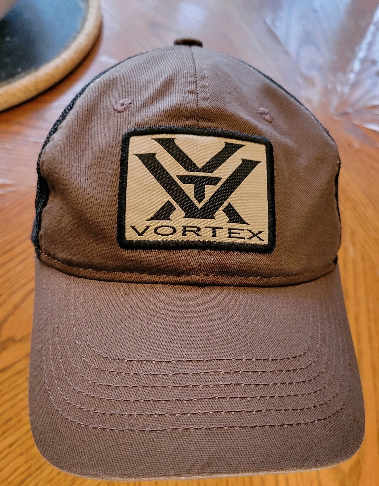 Vortex Hat Cap Snap Back One Size  Brown Trucker … - image 1