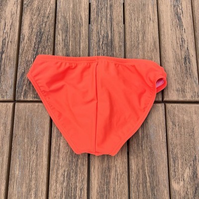 Speedo Men bright Orange solar swim brief bikini Swimwear swimsuit