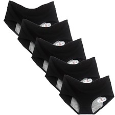5 Pack Womens Period Panties Girls Cotton Leakproof Menstrual Underwear Lingerie