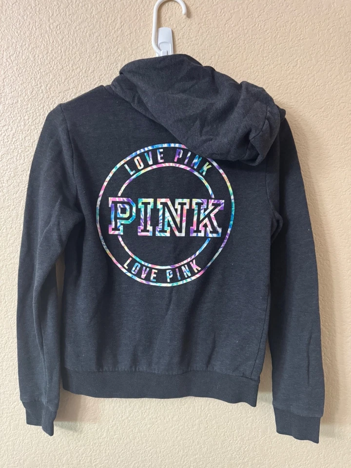 SUDADERA CON CAPUCHA VICTORIA'S SECRET MUJER TALLA XS Foto 2 de 2