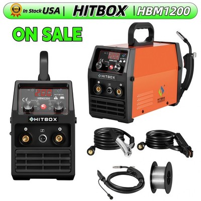 HITBOX 110V 220V DC MMA LIFT TIG MIG Welding Machine 3 in 1 MIG Welder Flux Core