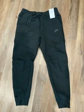 New Nike Tech Fleece Joggers Black/Black HV0959-010 Mens Sz XS