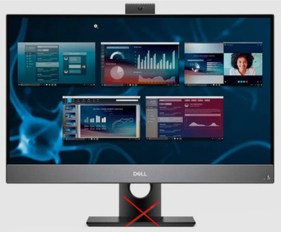 Dell Optiplex 7480 AiO, i5-10500 (3,1GHz zu 4,8GHz) 256GB SSD 8GB, Touch Display