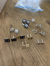Vintage Lot Of Cufflinks And Tie Tacos